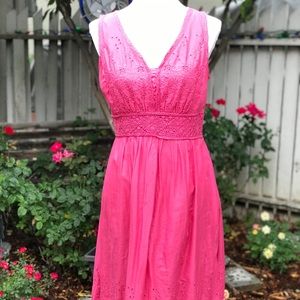 Charter Club Cotton Eyelet Sheath Dress